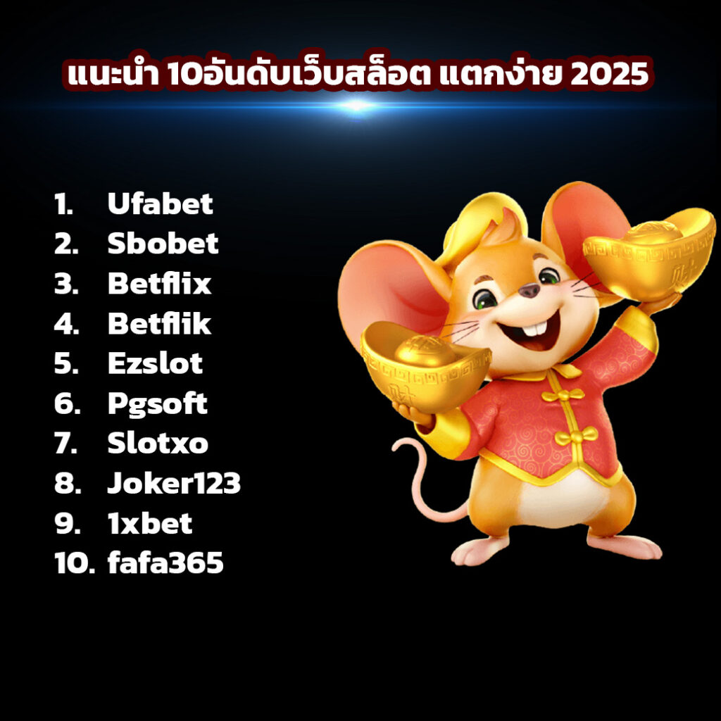 10อันดับเว็บสล็อต 2025